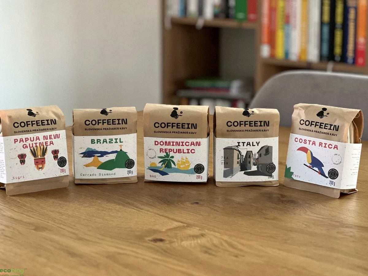 Výberové zrnkové kávy z e-shopu Coffeein pripravené na test